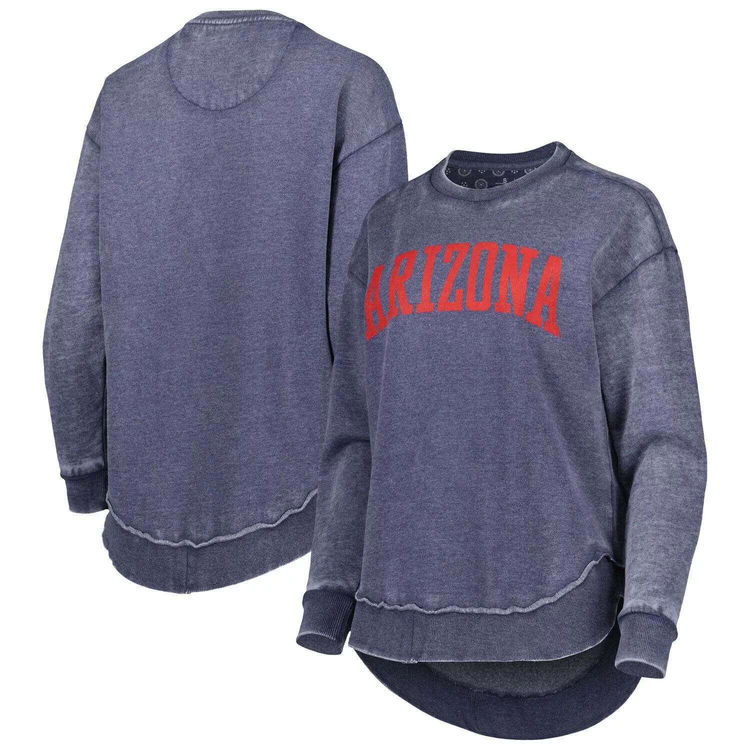 

Женский свитер Pressbox темно-синий Arizona Wildcats Vintage Wash Pullover
