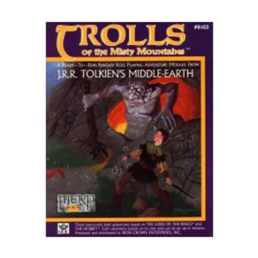 

Модуль Trolls of the Misty Mountains, Middle-Earth Role Playing (MERP) (1st Edition) - Adventure Books
