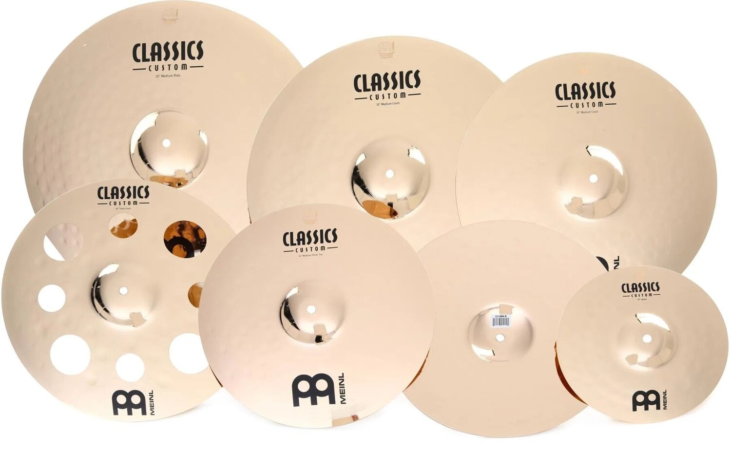 

Набор тарелок Meinl Classics Custom Double Bonus — 14/16/18/20 дюймов — с бесплатными 10/16 дюймами