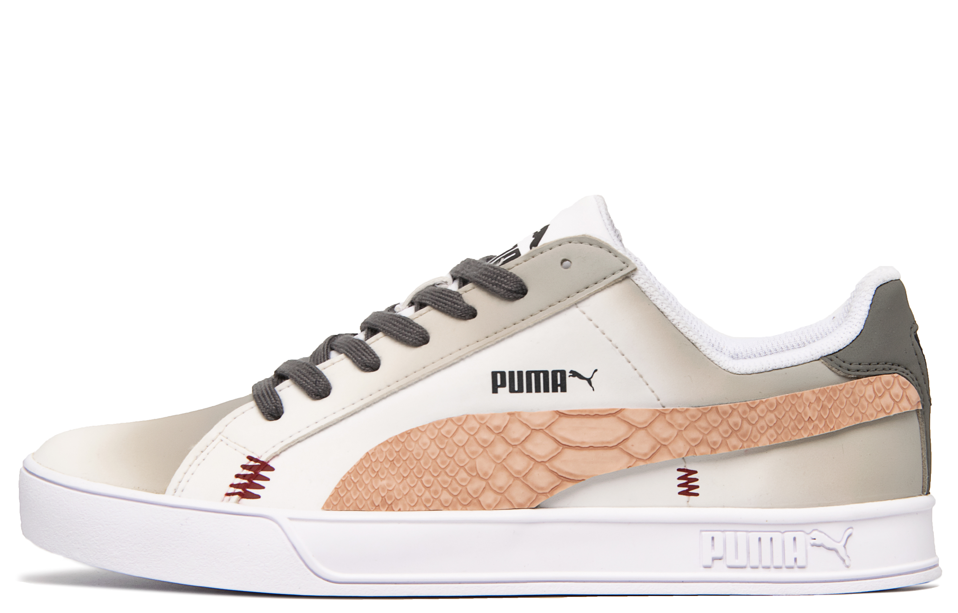 

Кроссовки Puma Skateboarding Shoes Unisex Low-top Beige/brown/pink, цвет Off White