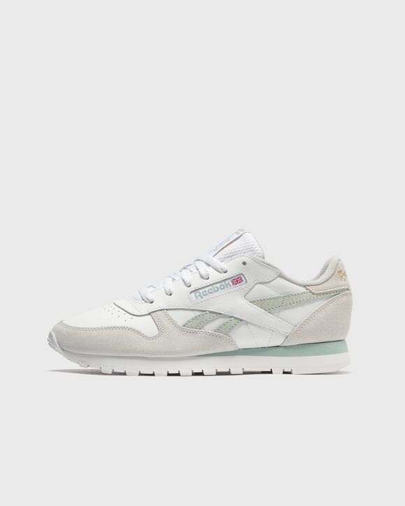 

Кроссовки Reebok Classic Leather, цвет ftwwht/seagry/clgry1