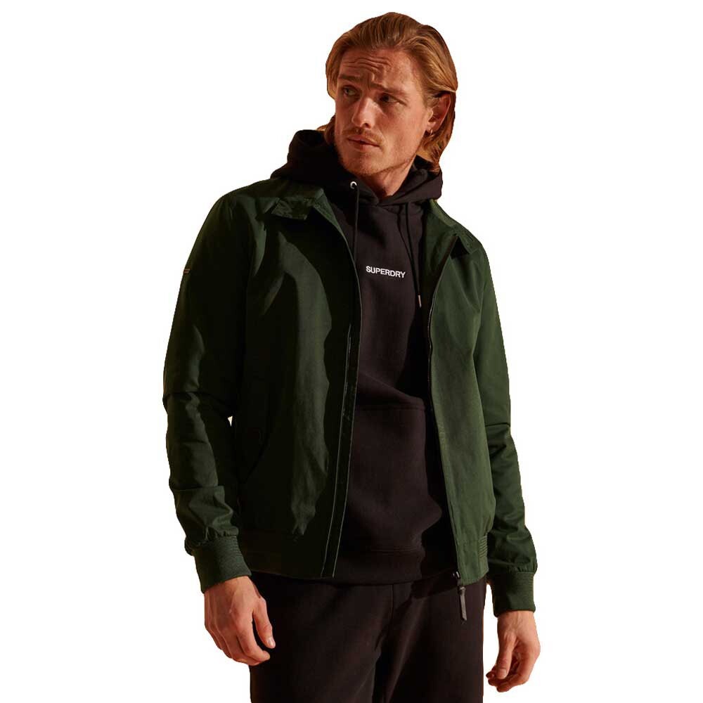 

Куртка Superdry Iconic Harrington, зеленый