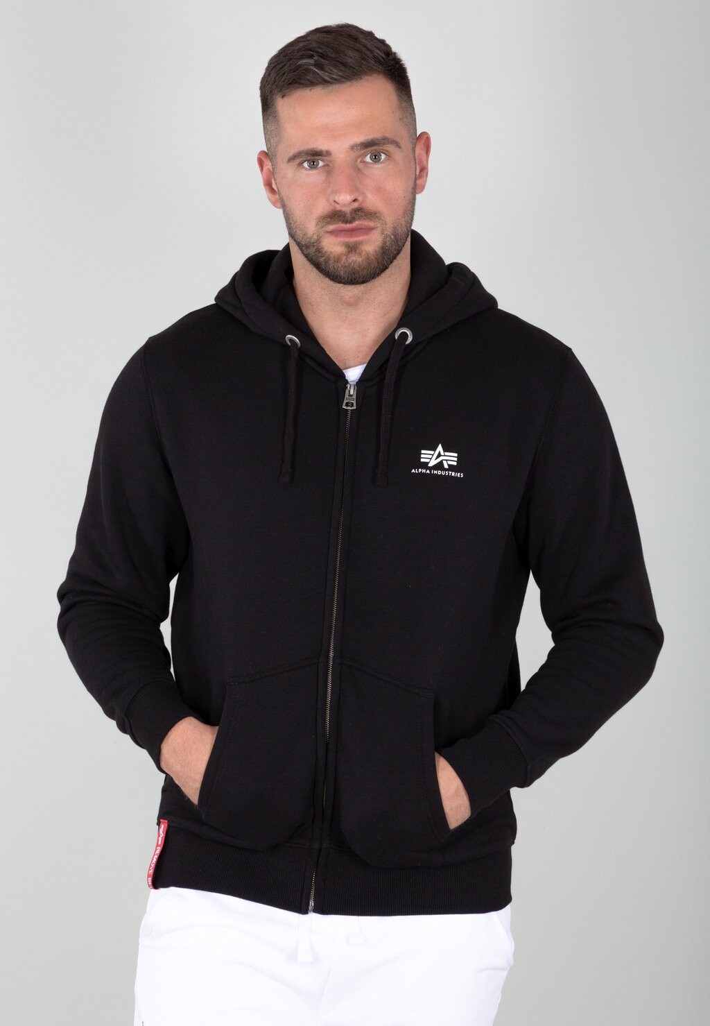

Толстовка на молнии Alpha Industries, черный
