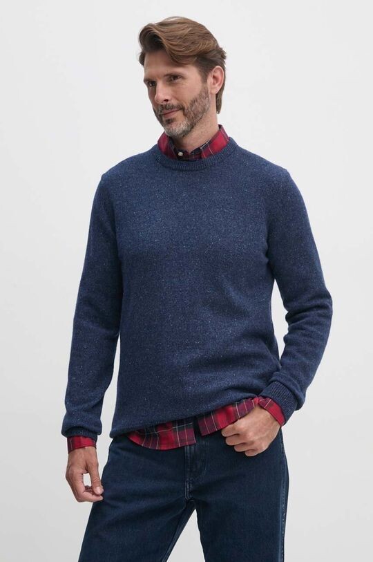 

Шерстяной свитер Barbour, темно-синий