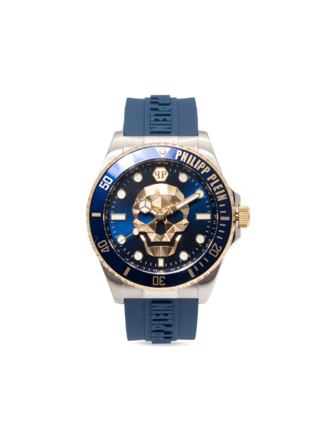 

Philipp Plein наручные часы The $kull Diver 43 мм, синий