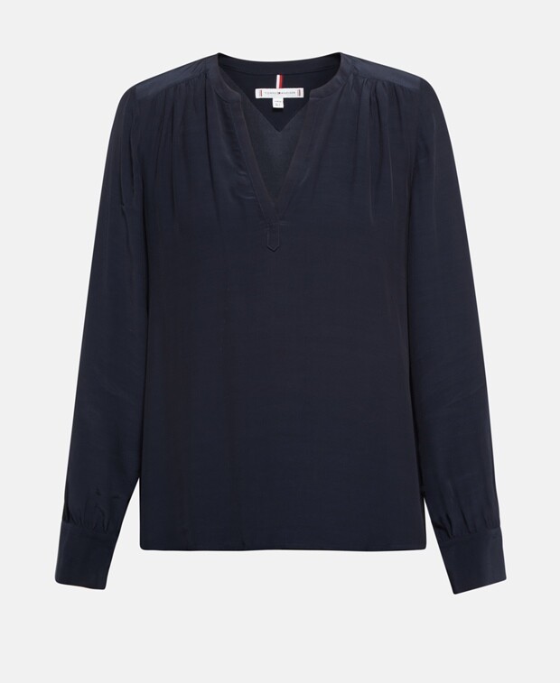 

Рубашка блузка Tommy Hilfiger, темно-синий