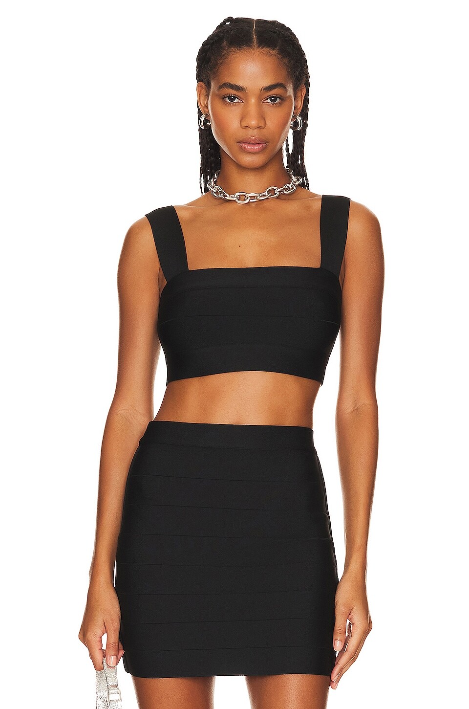 

Топ Susana Monaco Bandage Crop, черный