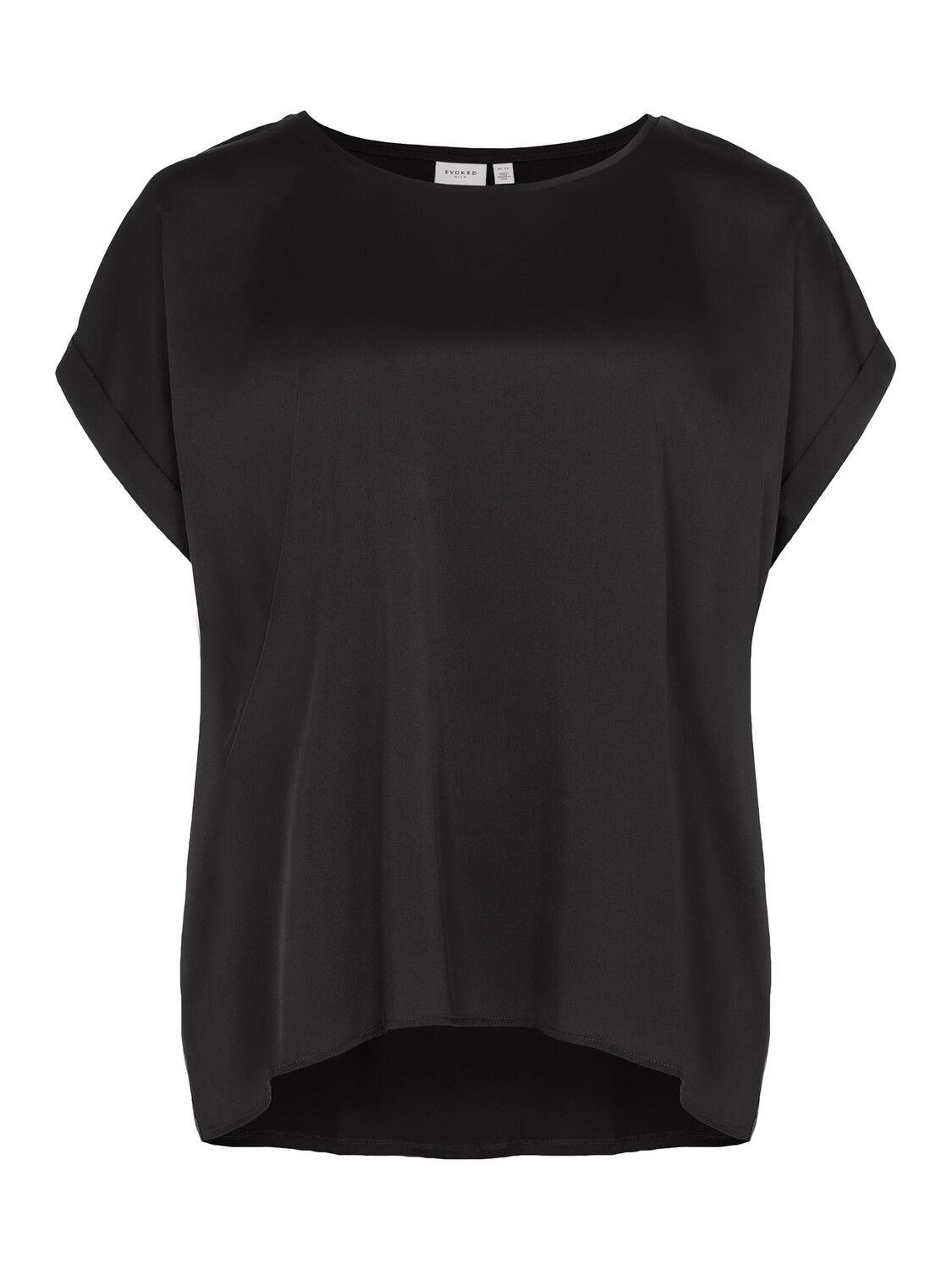 

Футболка Vila Plus Size Übergrößen Basic Top VIELLETTE, черный