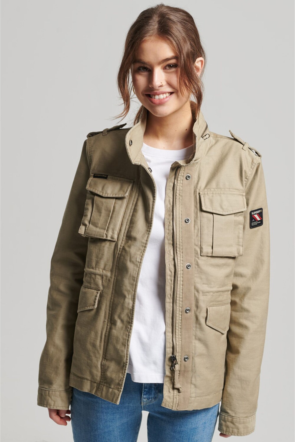 

Винтажная куртка M65 Superdry, коричневый