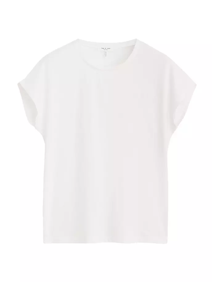 

Хлопковая футболка Slub Rag & Bone, белый
