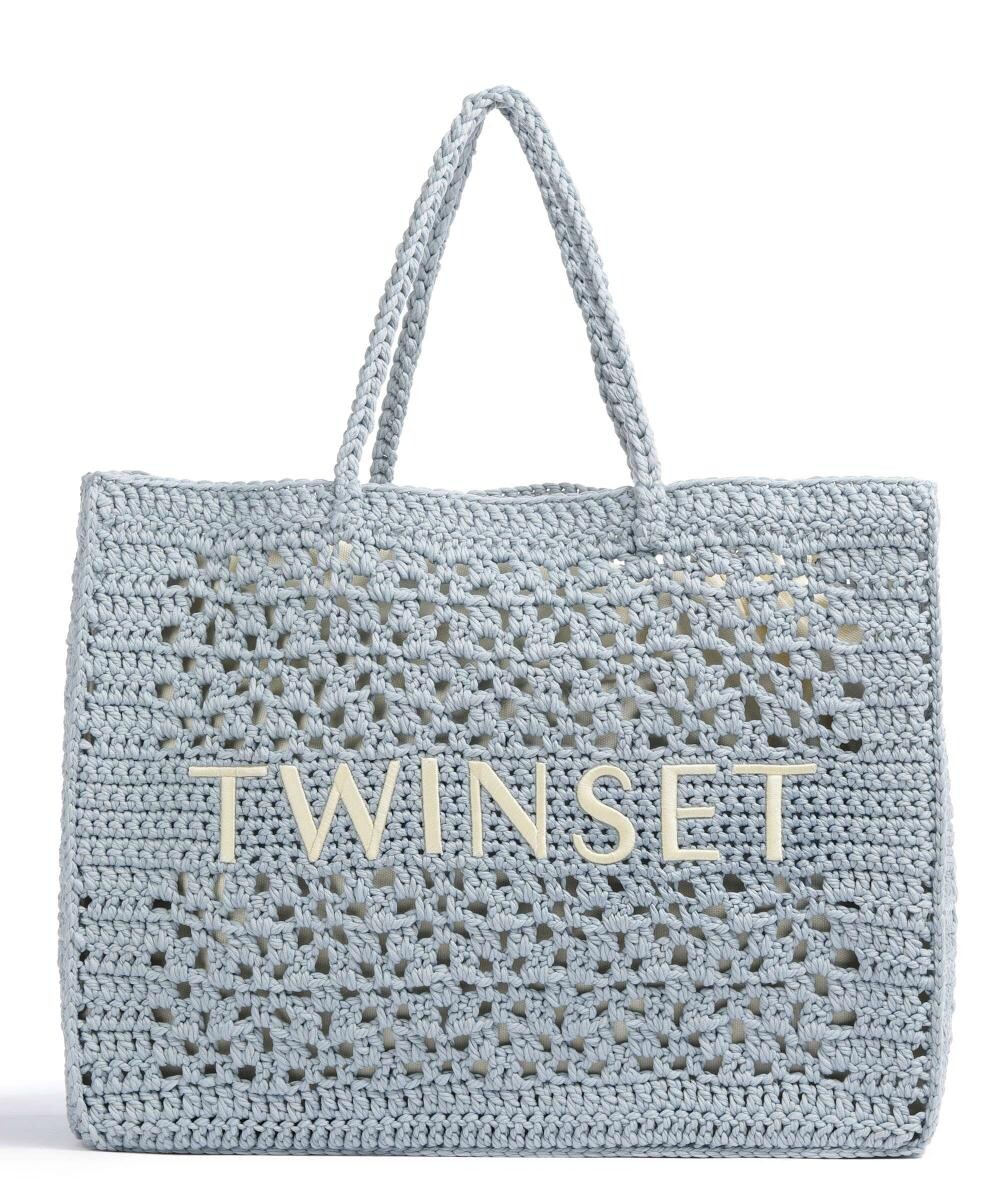 

Шоппер Bohe'Mien Полиэстер Twinset, синий