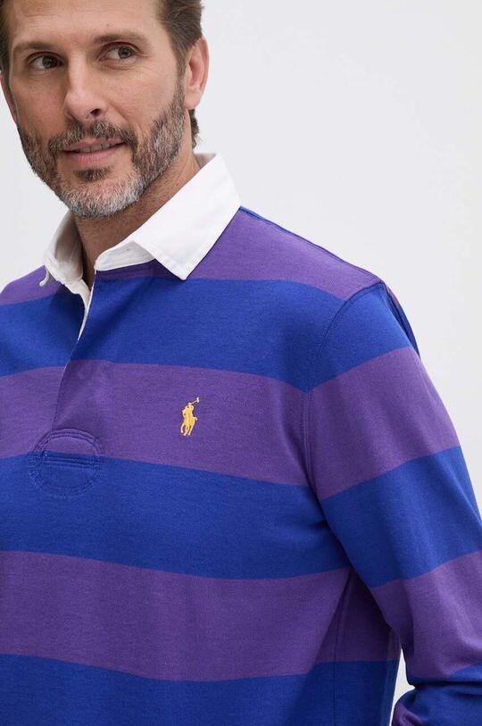 

Хлопковая рубашка с длинным рукавом Polo Ralph Lauren, фиолетовый