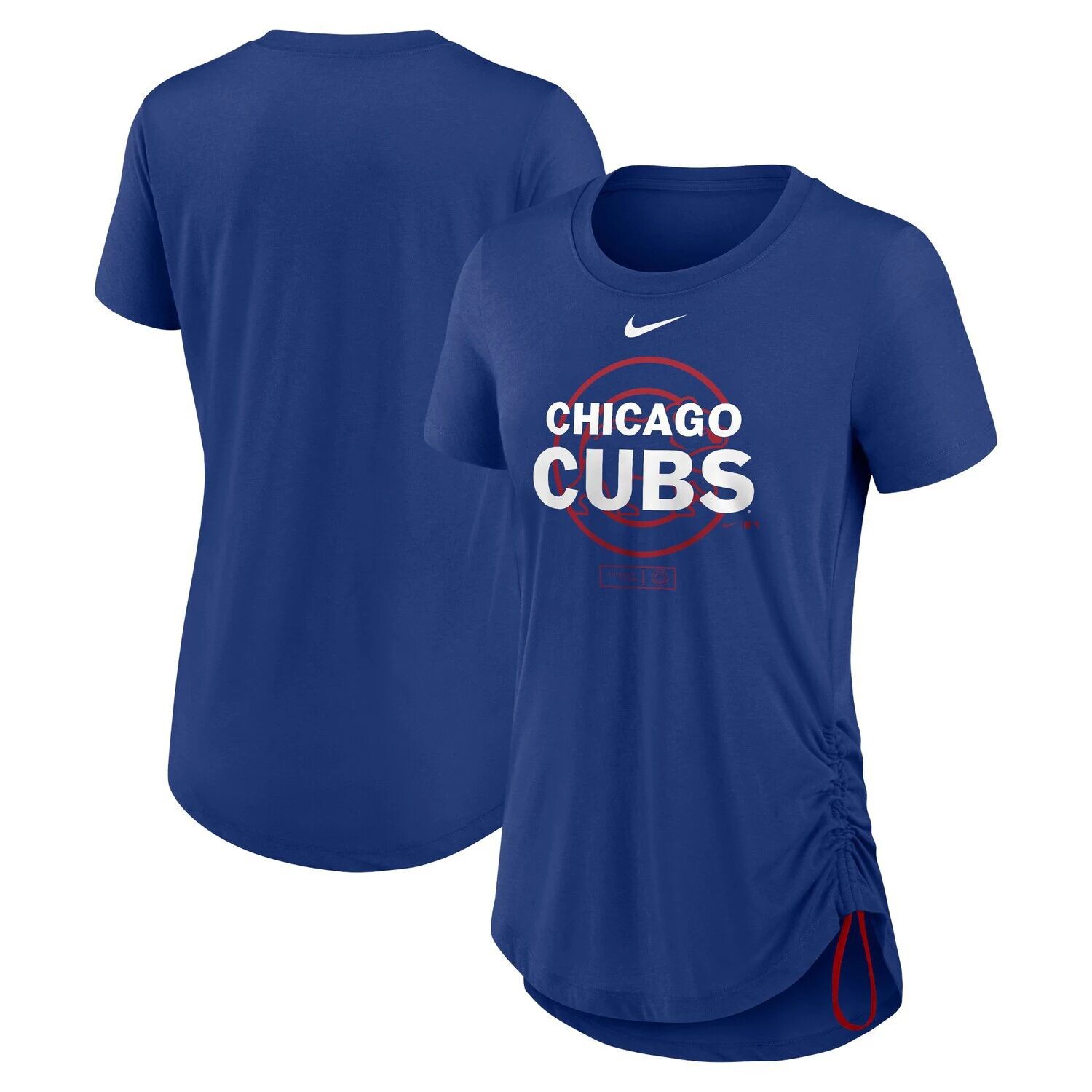 

Женская футболка Nike Royal Chicago Cubs с боковой застежкой Fashion Tri-Blend Performance Nike