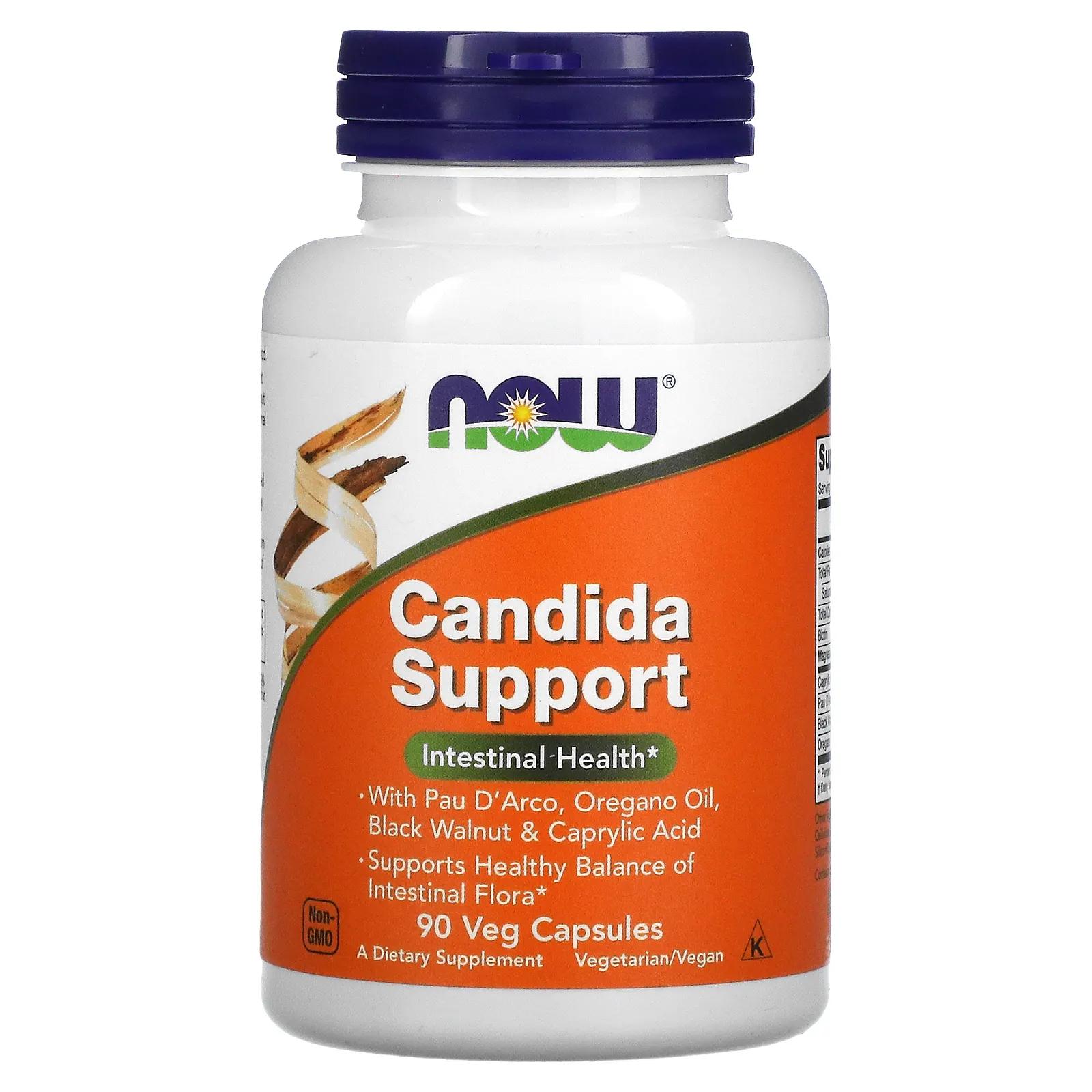 Now Foods Candida Support 90 капсул в растительной оболочке candida support 90 растительных капсул now