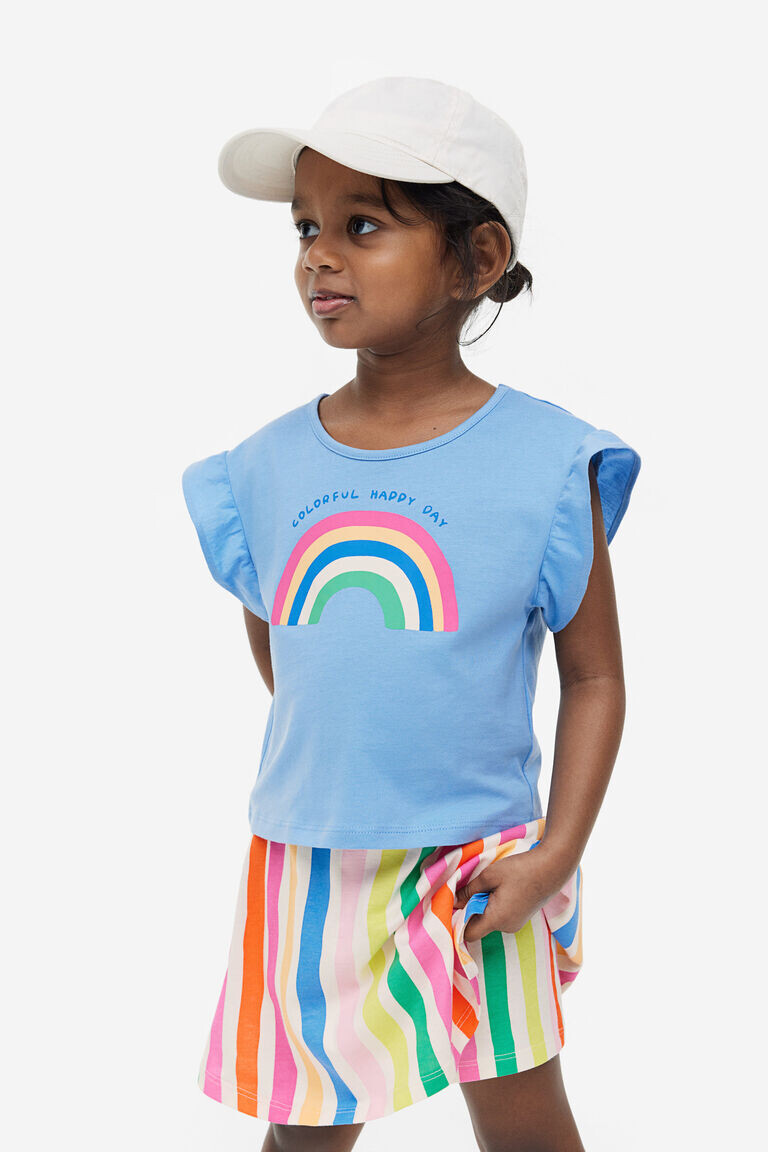 

Комплект из 2-х топов и шорт H&M, синий