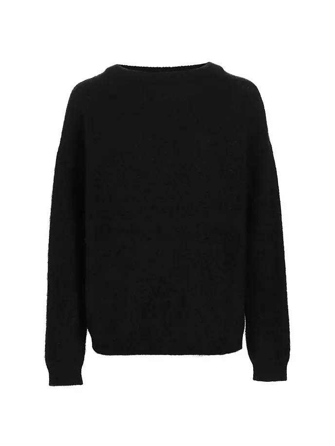 Эффектный свитер из мохера Acne Studios, черный свитер из мохера latrika черный