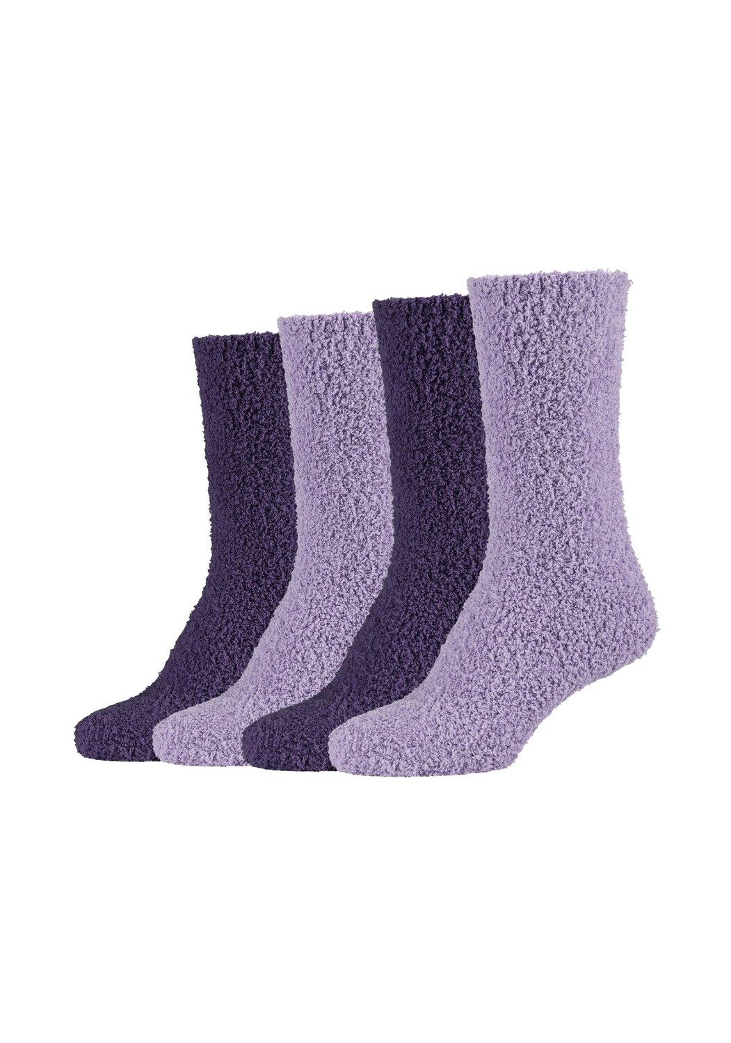

Носки camano Cosy Kuschel Flauschig Warm Damen Lang Flausch Für Winter Plüsch Set Frauen 4 шт warm & cozy, цвет mulberry purple