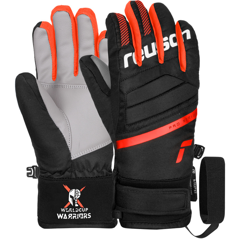 1 пара лыжные перчатки модные флисовые мультяшные камуфляжные дизайнерские лыжные перчатки для детей лыжные перчатки спортивные перчатки Детские перчатки Warrior R-TEX XT Reusch, черный