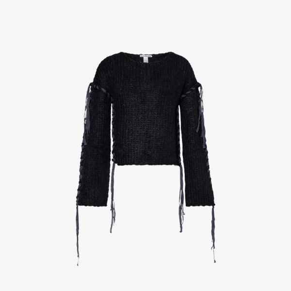 

Джемпер свободного кроя со шнуровкой Acne Studios, черный