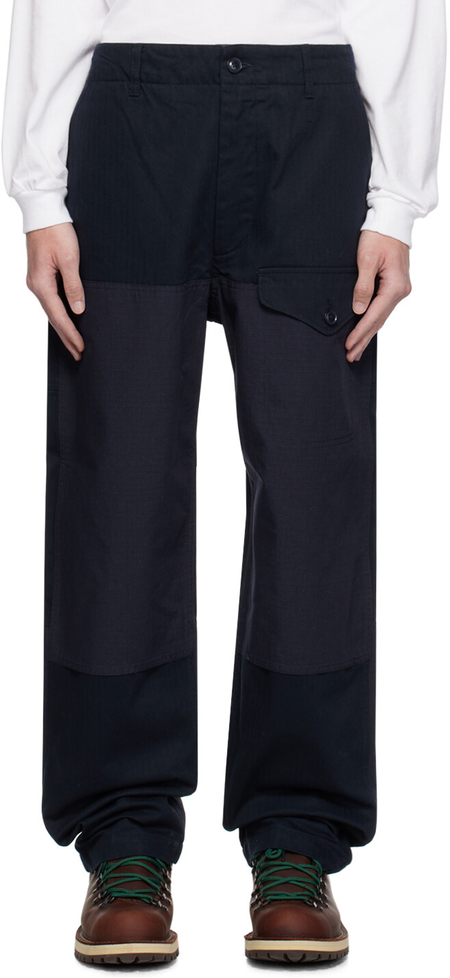 

Темно-синие полевые брюки-карго Темные Engineered Garments, Синий