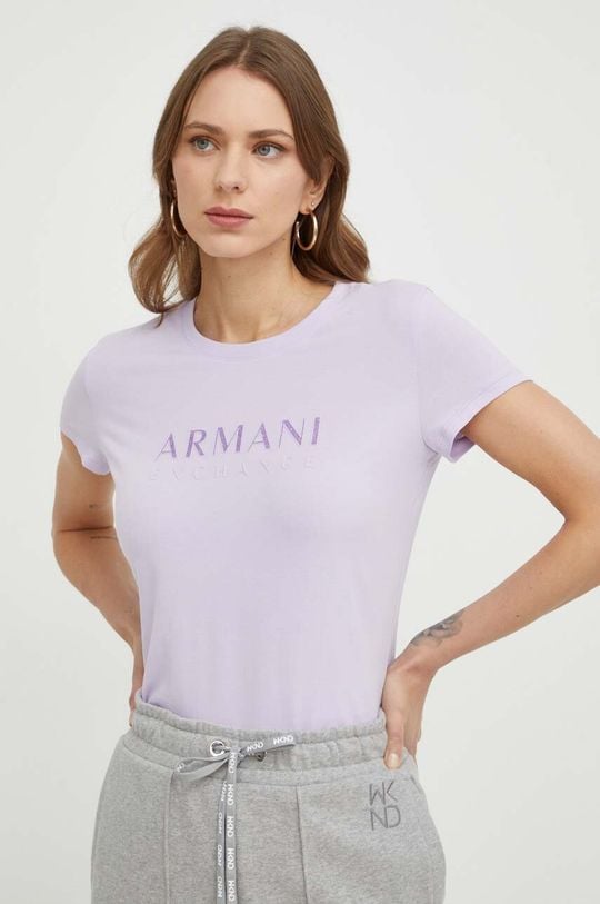 

Футболки Armani Exchange, фиолетовый