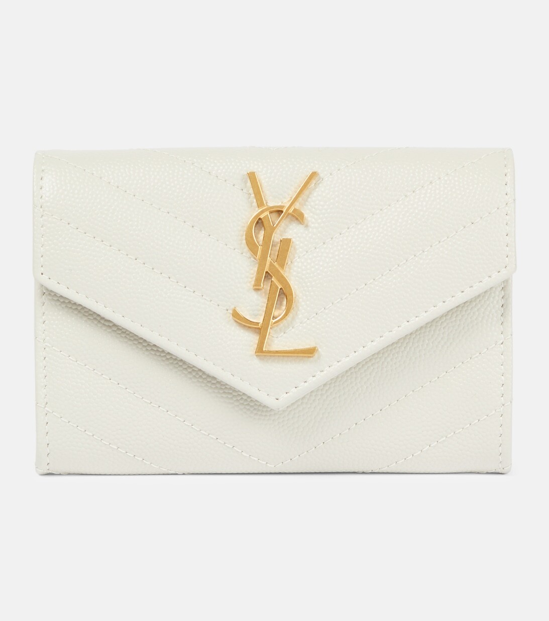 

Кожаный кошелек Cassandra Saint Laurent, белый