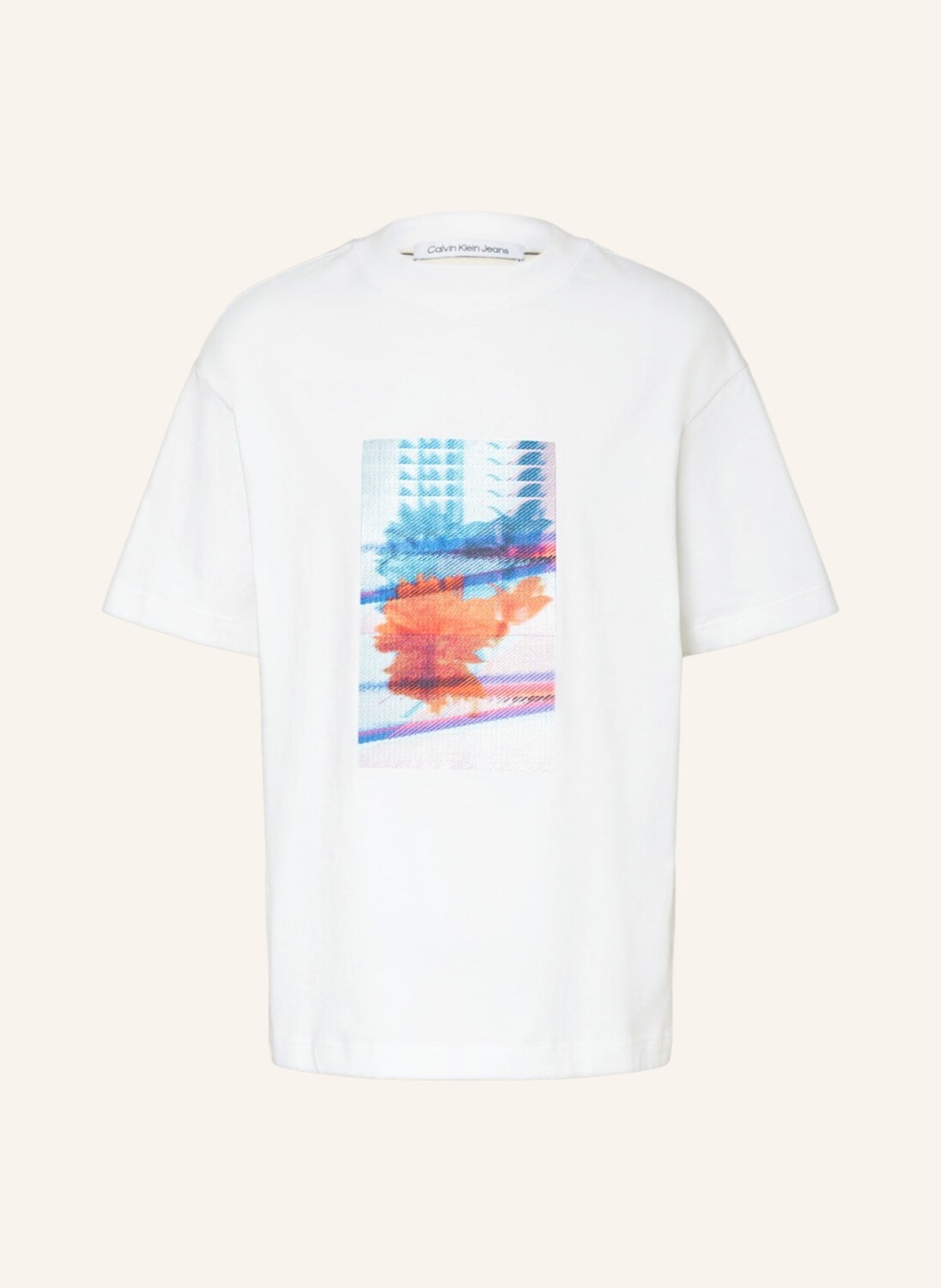 

Футболка Calvin Klein Jeans, экру