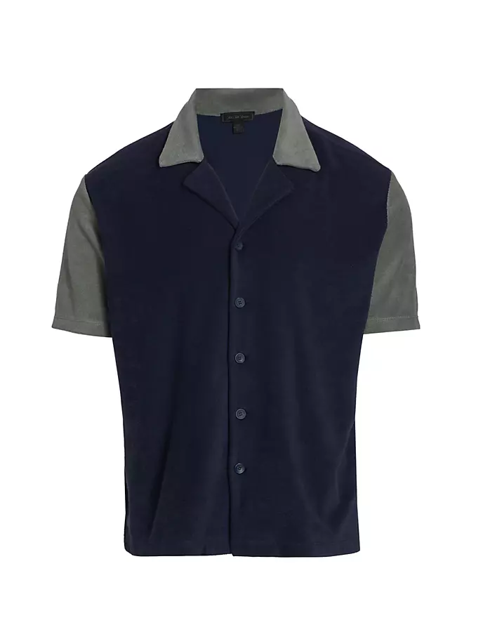 

КОЛЛЕКЦИЯ Хлопковая рубашка-поло Saks Fifth Avenue, цвет navy blazer combo