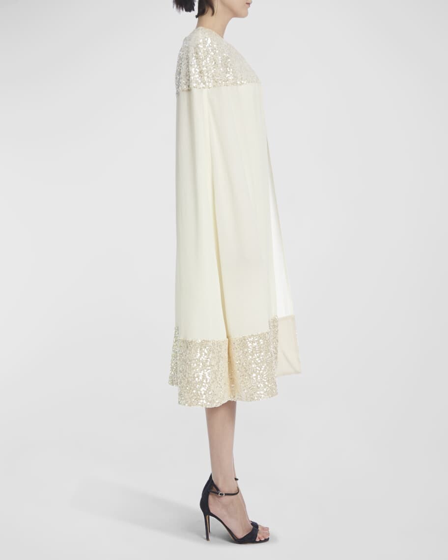 

Облегающее платье-накидка с пайетками Badgley Mischka Collection