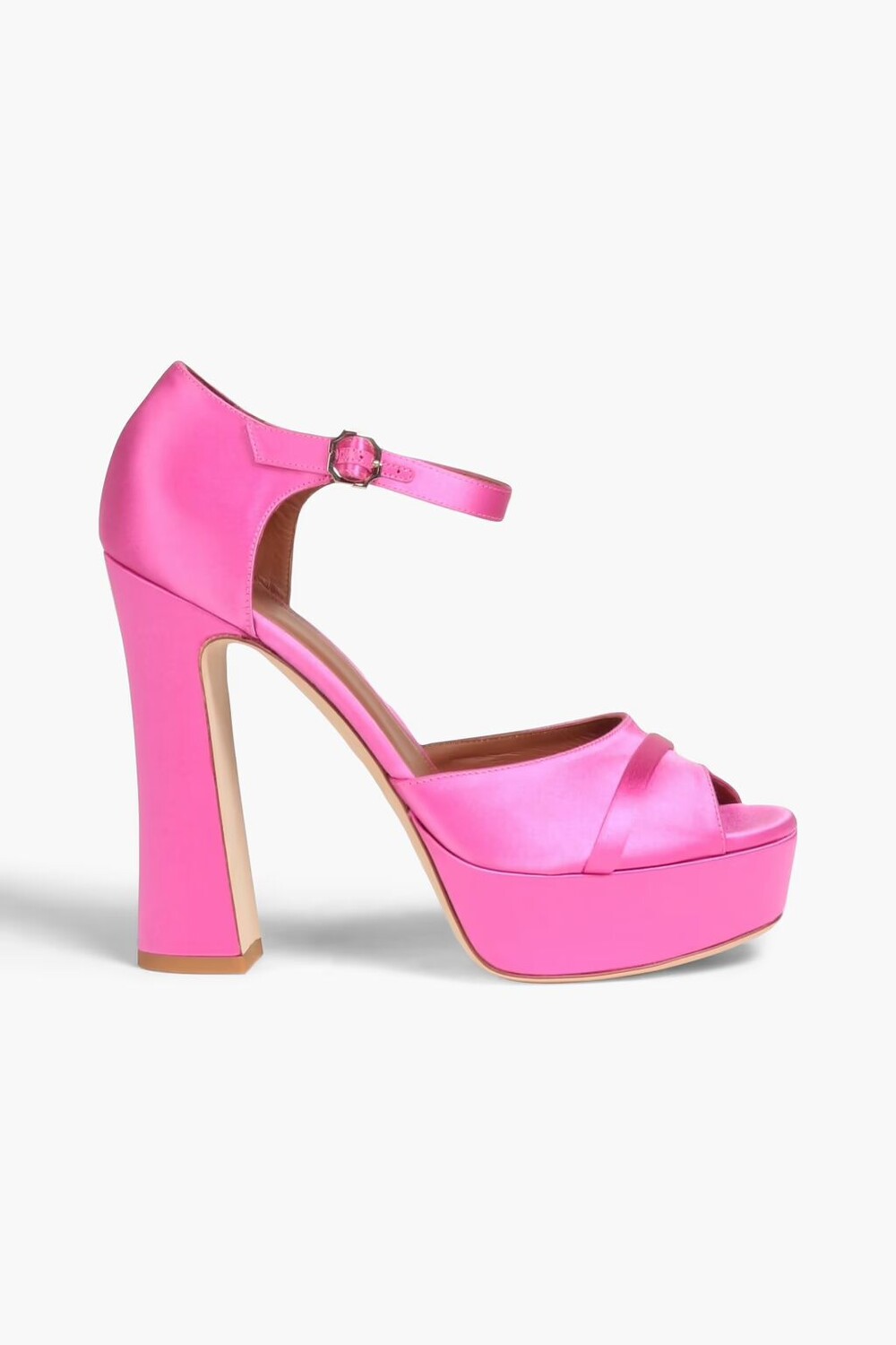 

Атласные босоножки Yury на платформе Malone Souliers, розовый