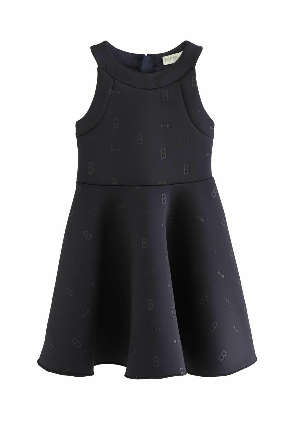 цена Платье из джерси HALTER NECK EMBOSSED REGULAR FIT Baker by Ted Baker, цвет navy