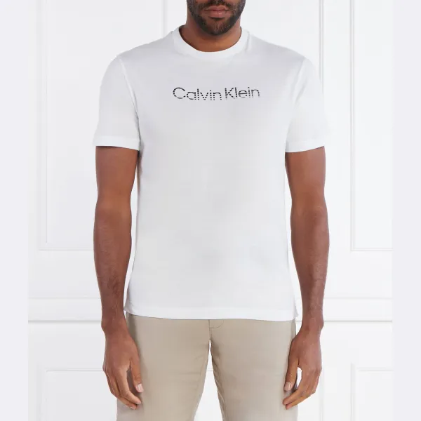 

Футболка стандартного кроя с логотипом Degrade Calvin Klein, белый
