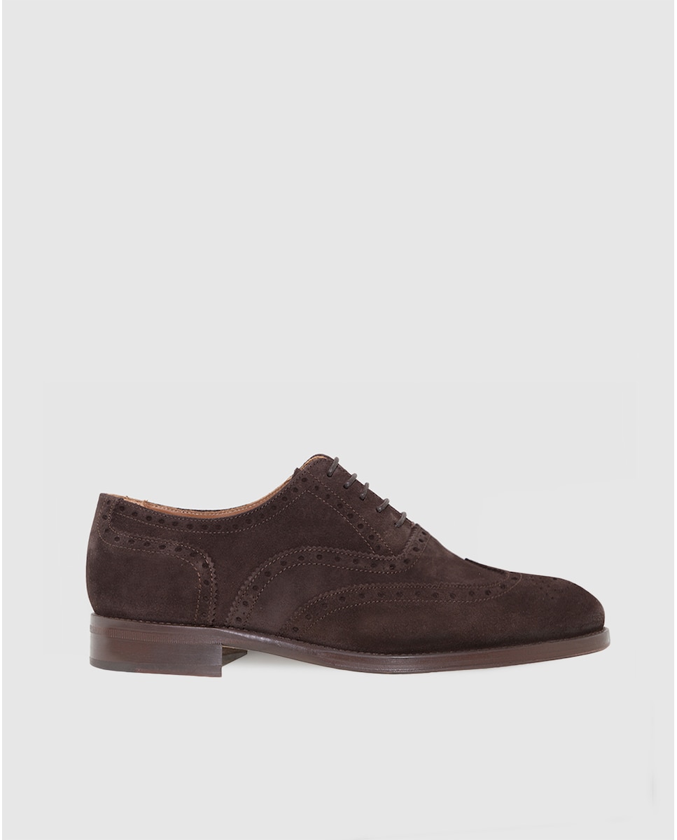 Мужские коричневые кожаные туфли на шнуровке Leyva, коричневый