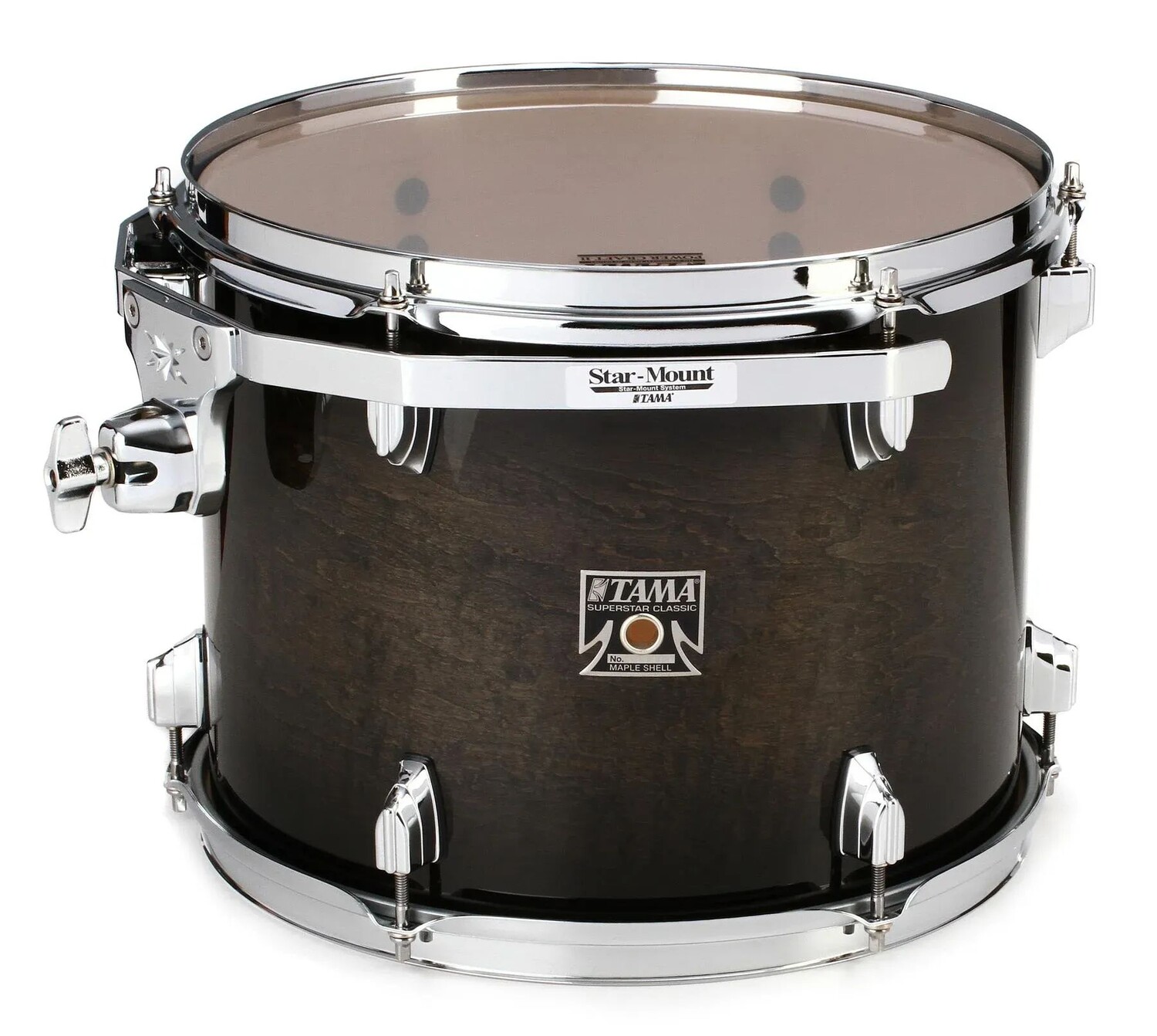 

Tama Superstar Classic Mounted Tom — 10 x 13 дюймов — прозрачный черный взрыв