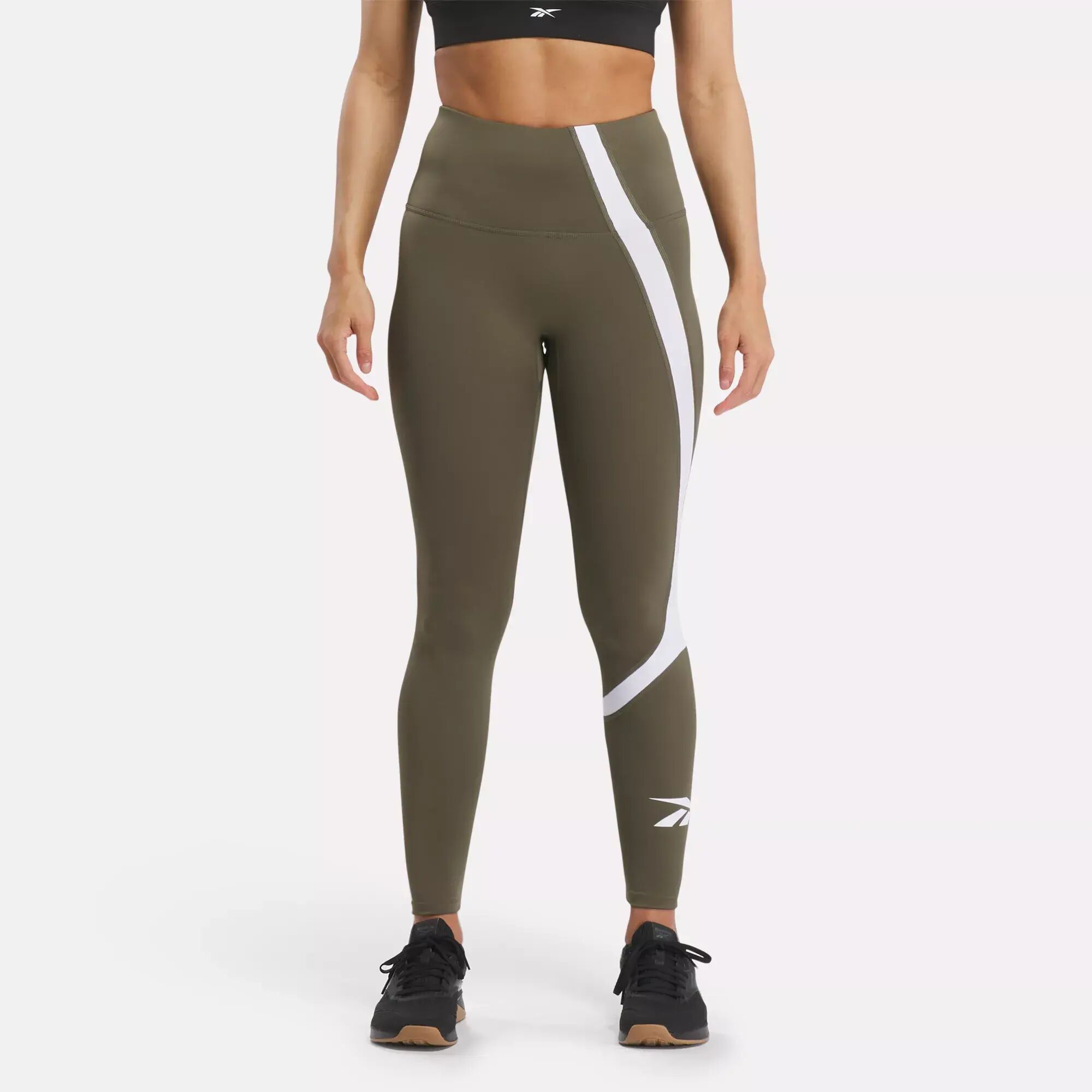 

Леггинсы Workout Ready Vector Reebok, армейский зеленый