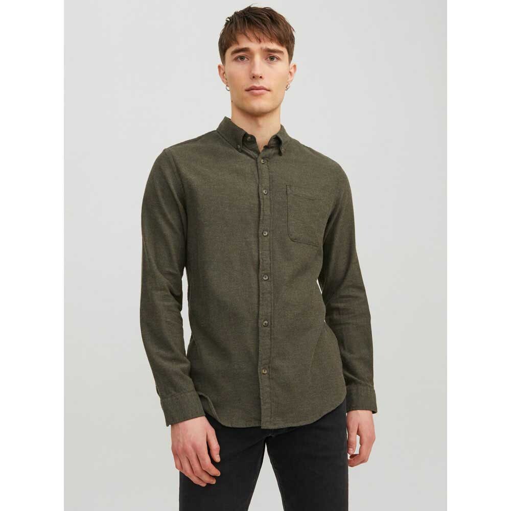 

Рубашка с длинным рукавом Jack & Jones Classic Melange, зеленый