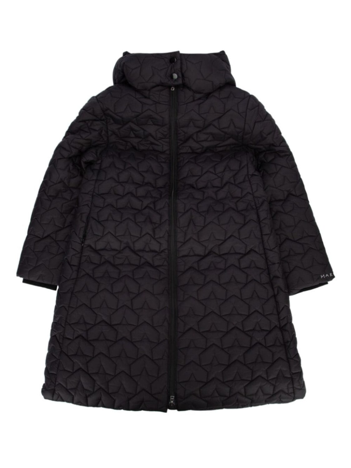 

Утепленное пальто с логотипом Marni Kids, черный