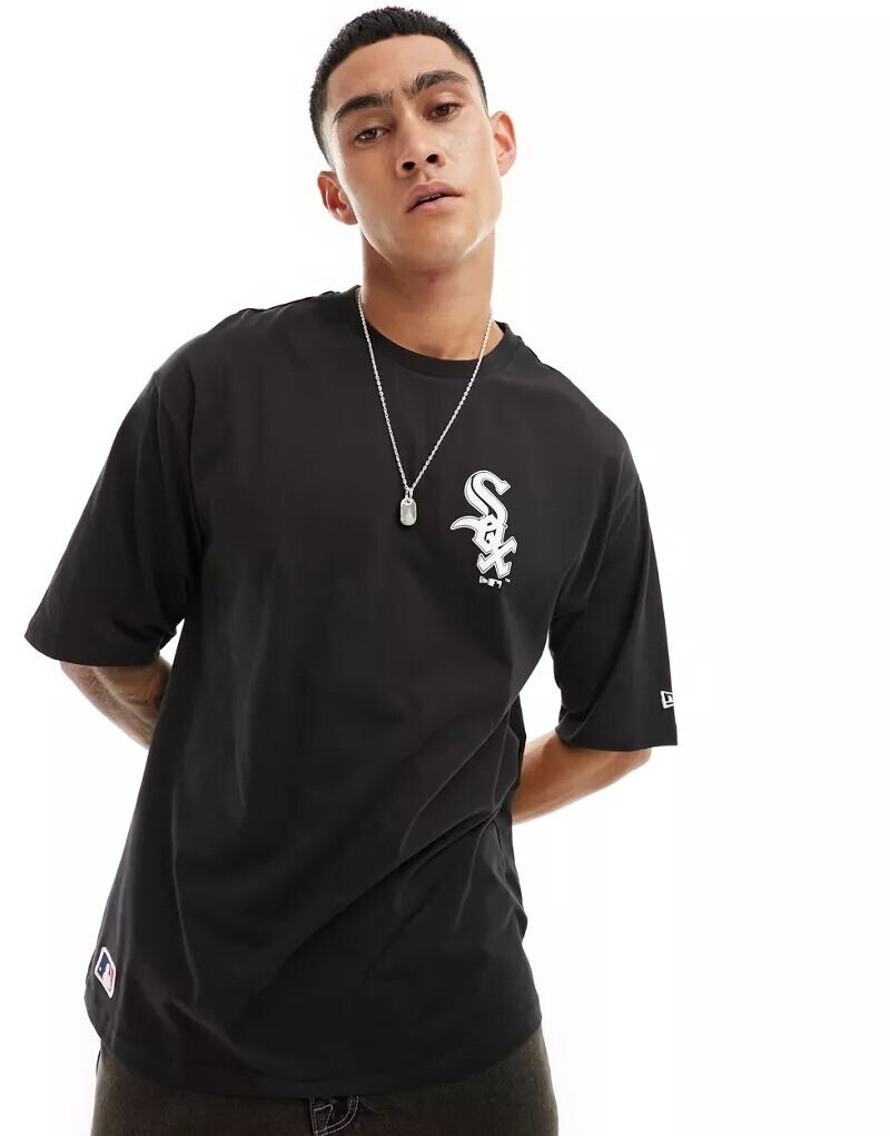 

Черная футболка с логотипом New Era Boston Red Sox