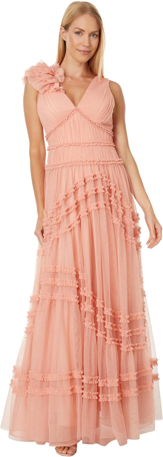 

Длинное вечернее платье BCBGMAXAZRIA, цвет Sunset