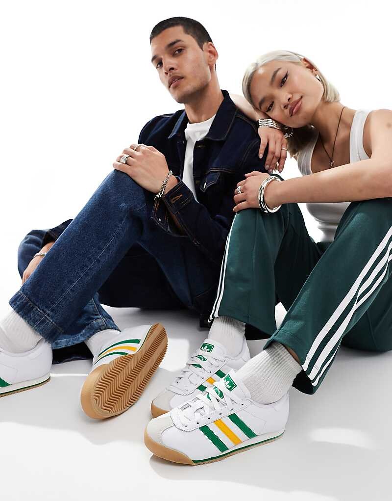 

Бело-желтые кроссовки adidas Originals K 74