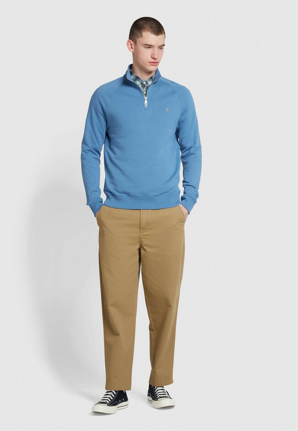 

Толстовка JIM 1/4 ZIP Farah, синий