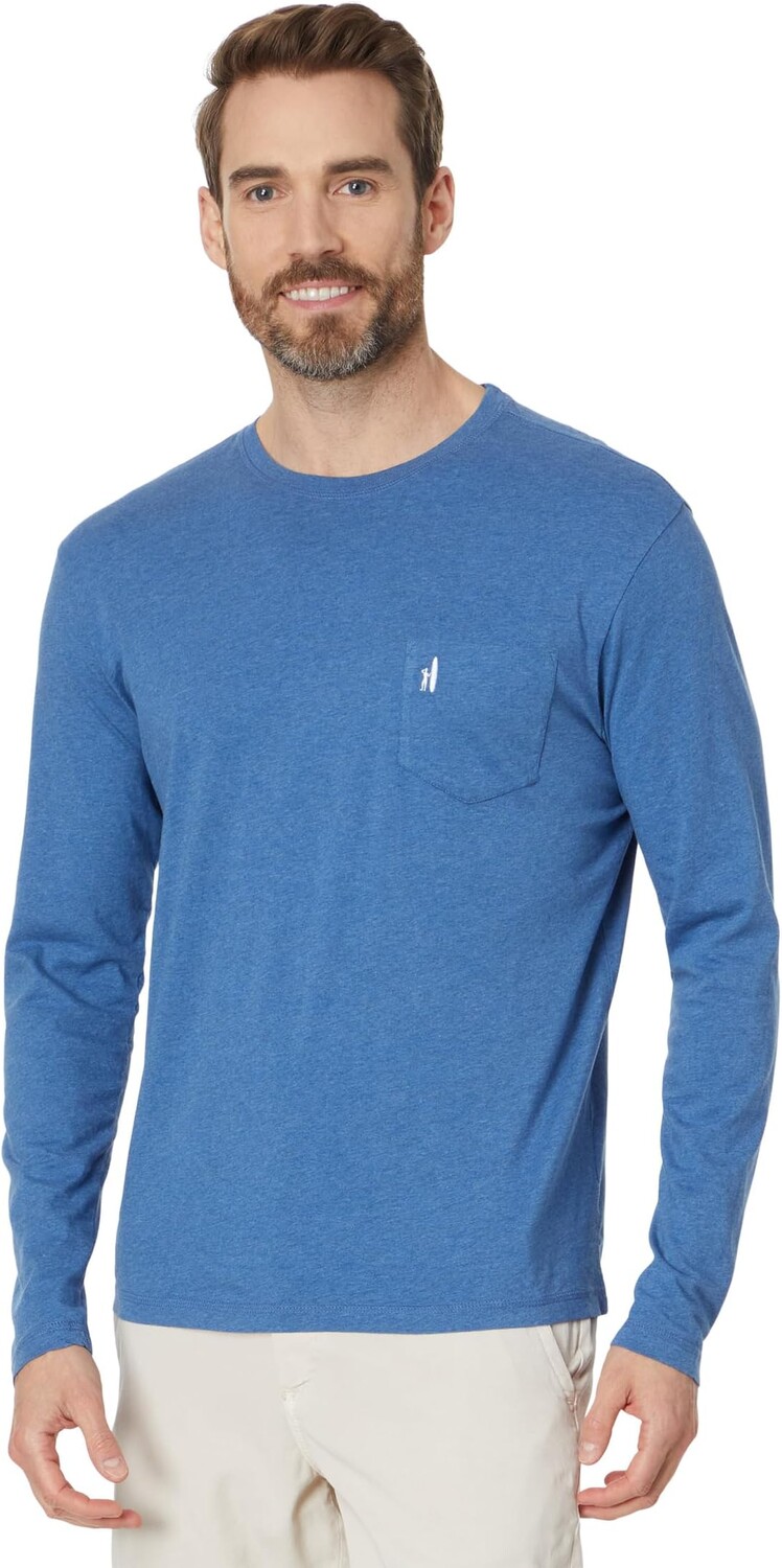 

Футболка johnnie-O Heathered Brennan Long Sleeve T-Shirt, цвет Oceanside