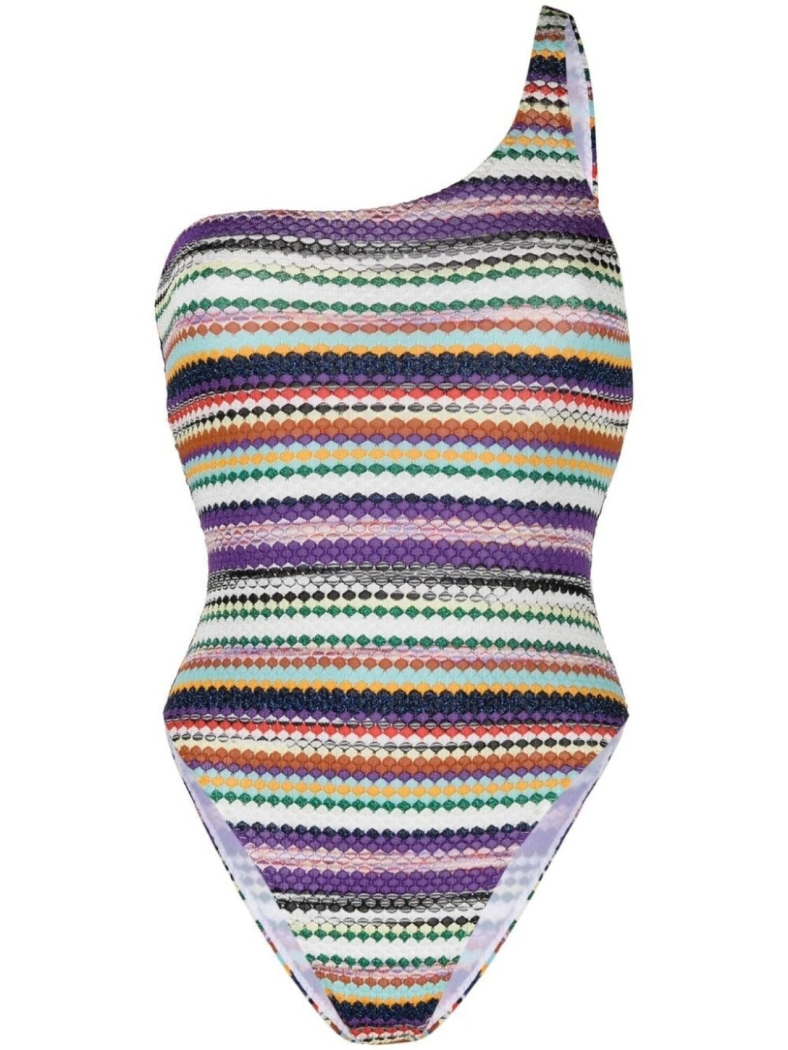 

Missoni купальник тонкой вязки с узором, фиолетовый