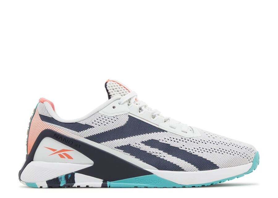 

Кроссовки Reebok Nano X1 'White Navy Teal', белый