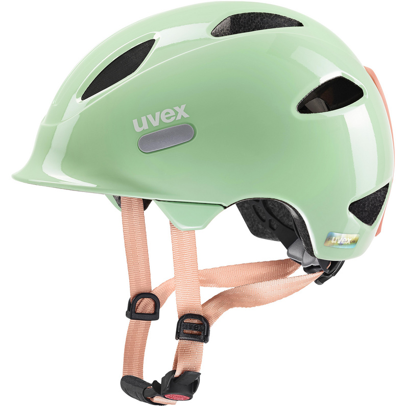 шлем велосипедный детский uvex oyo cc синий размер 50 54 Детский велосипедный шлем Oyo Uvex, зеленый