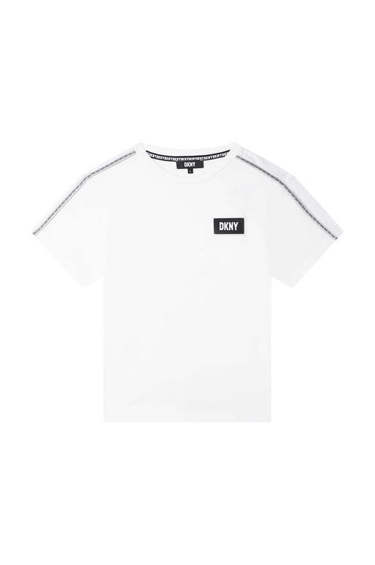 Детская хлопковая футболка Dkny DKNY, белый