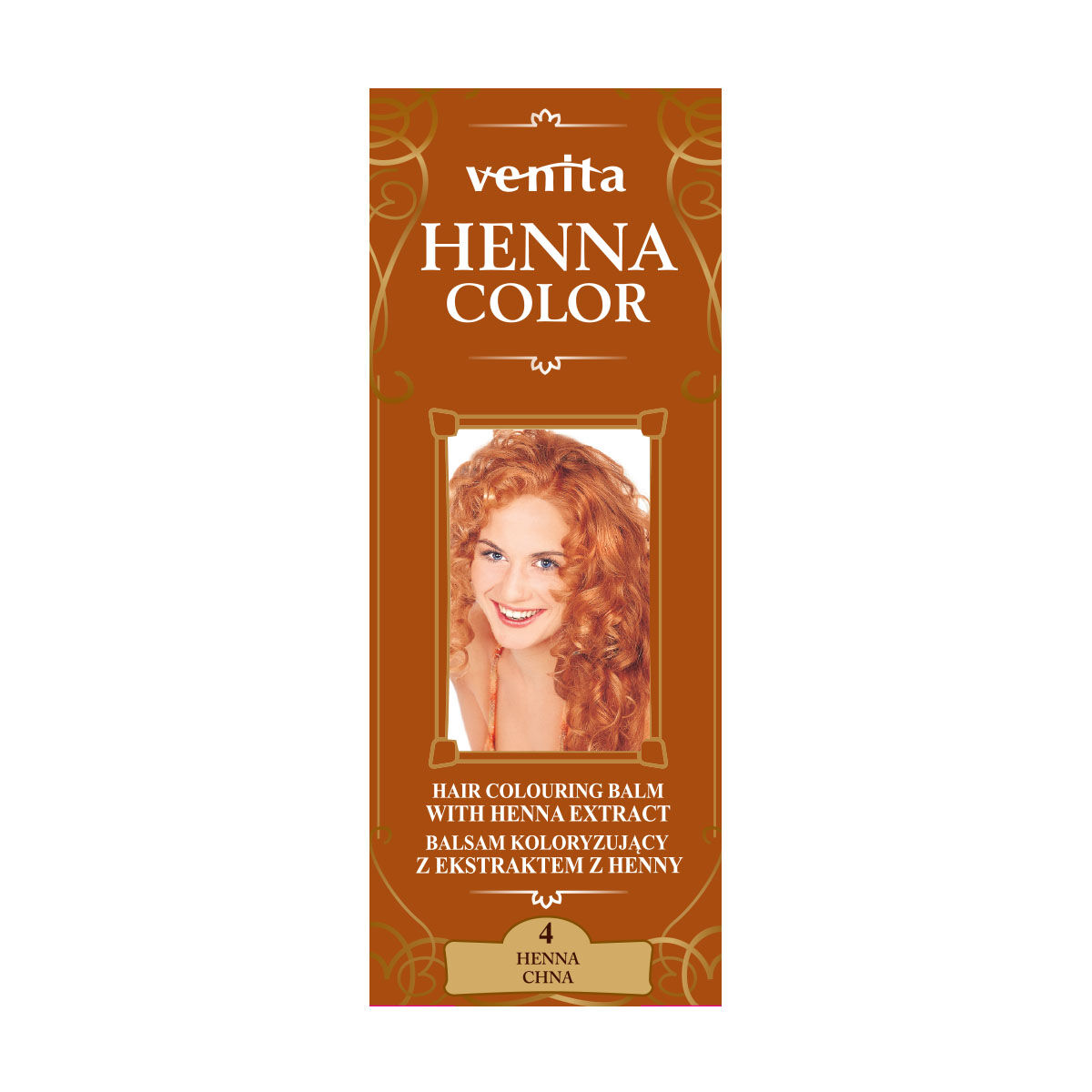 Бальзам-краска для волос 4 чна Venita Henna Color, 75 мл
