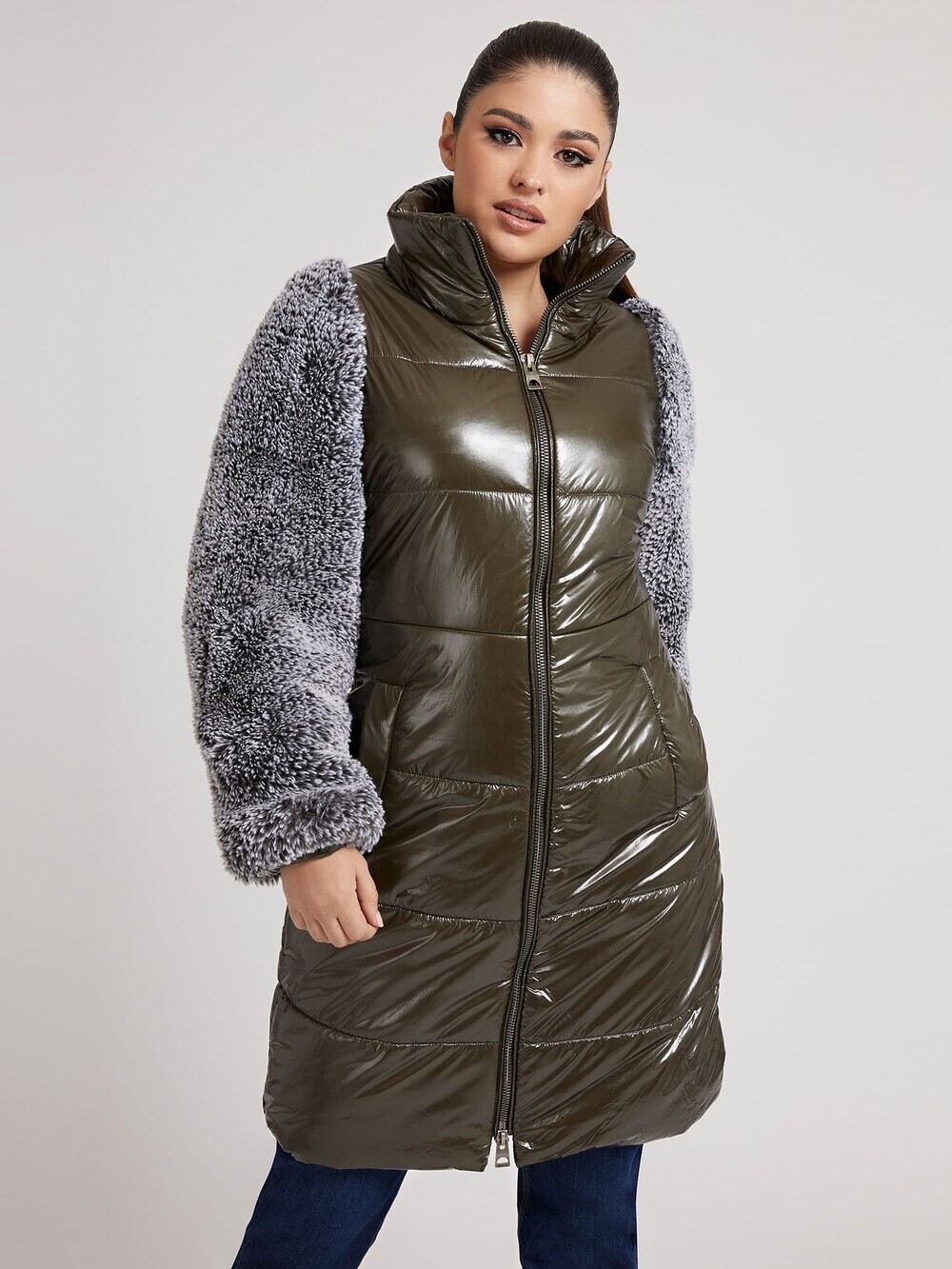

Межсезонное пальто GUESS, коричневый