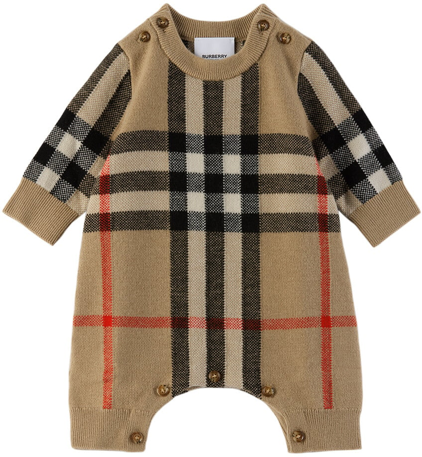 

Комбинезон Baby Beige Check Archive бежевый Burberry