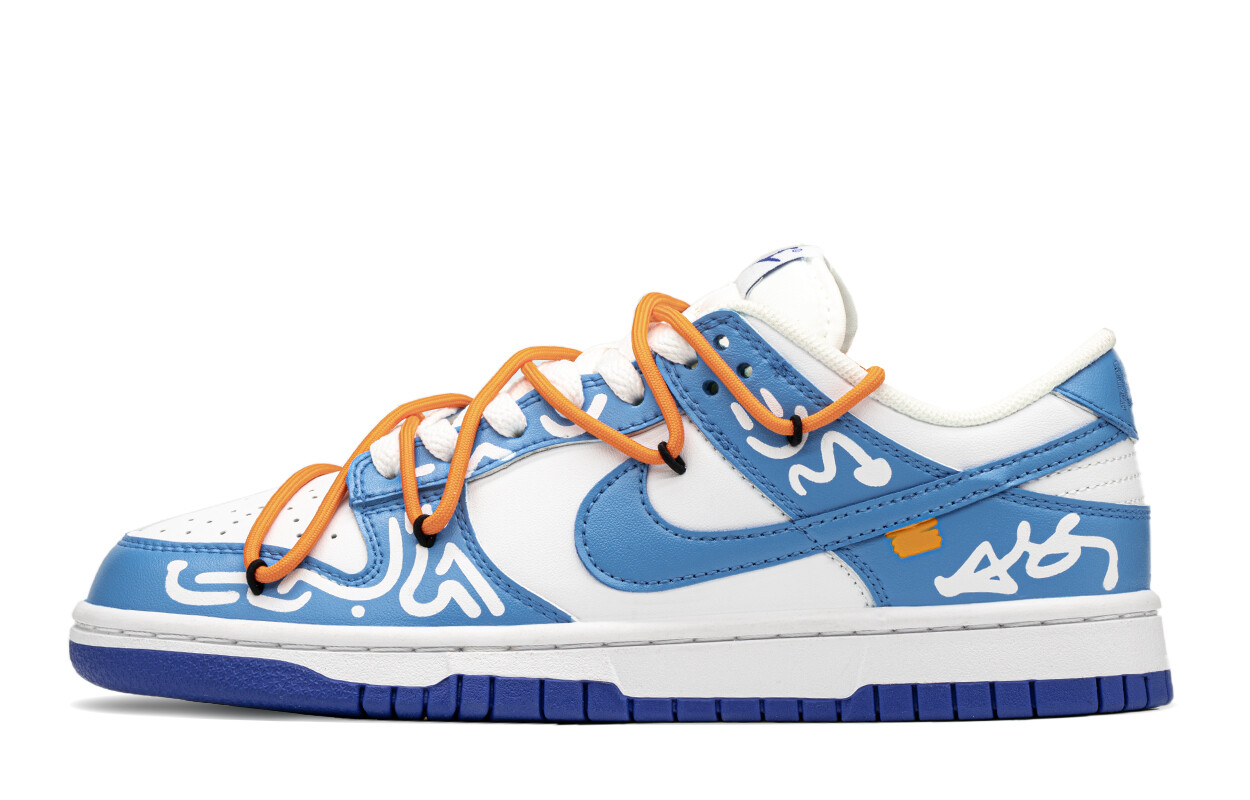 

Мужские кроссовки для скейтбординга Nike Dunk, Blue-white-orange